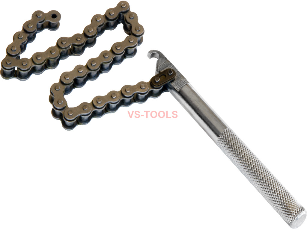 Adjustable Chain Grip Wrench Oil Filter Pipe Fitting Spanner